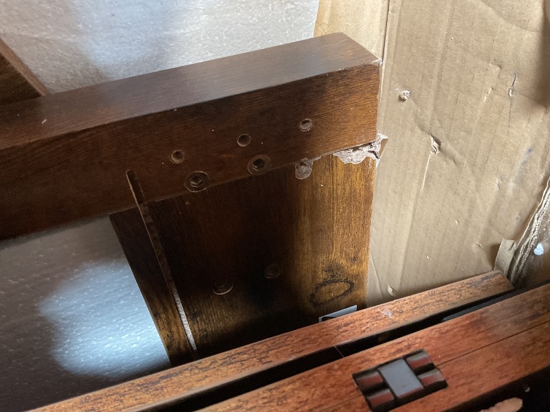 Photo 1 of ** MAJOR DAMAGE TO ONE CORNER PIECE. SELLING FOR PARTS.**Rolanstar Coffee Table Lift Top, Multi-Function Convertible Coffee Table with Drawers and Hidden Compartment, Converts to Dining Table for Living Room, Home Office, Rustic Brown
