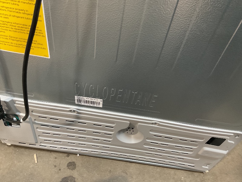 Photo 1 of ** dirt/scrapes/dented **KoolMore 30 Inch 20 Cu Ft Top Freezer Refrigerator, Stainless Steel, Freestanding Full Size Fridge Freezer for Home Kitchen or Garage