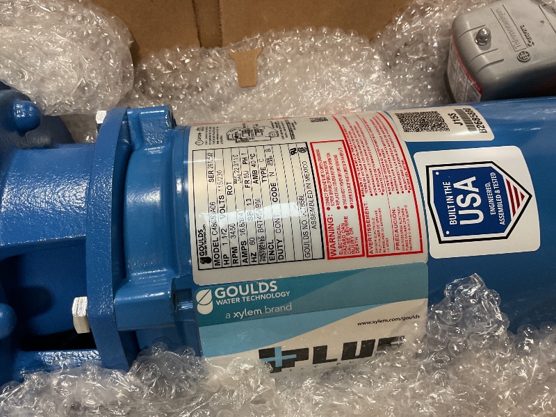 Photo 1 of ** minor rust damage **Goulds J15S Shallow Well Jet Pump, 1-1/2 HP, 1 PH