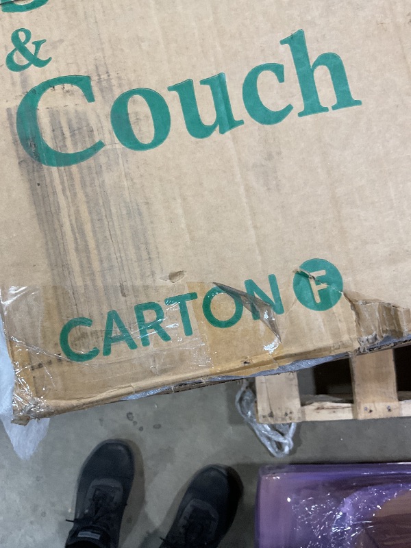 Photo 1 of **INCOMPLETE SET/ CARTON F ONLY** 
HONBAY Modular Sectional Sleeper Sofa with Pull Out Bed, Convertible L Shaped Couch with Storage Seat, Sectional Couches for Living Room,Grey