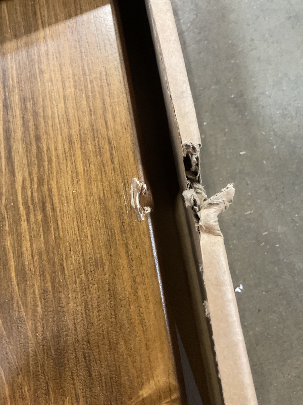Photo 1 of **SLIGHT DAMAGE SEEN IN PHOTO**Flash Furniture Hercules Series 8' x 12' Commercial Grade Rustic Solid Pine Folding Bench, Antique Farmhouse 3 Leg Dining Bench, Seats up to 4 Adults
