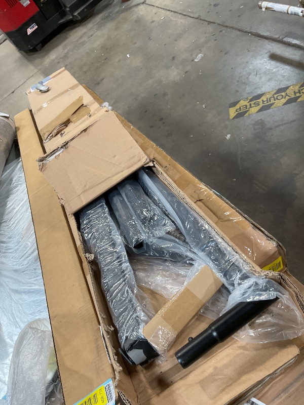 Photo 1 of ***FOR PARTS ONLY/ ASSEMBLY PIECES TOO BENT TO BE FUNCTIONAL**** Simple Houseware Industrial Grade Z-Base Garment Rack, 63" W/500Lb, Black