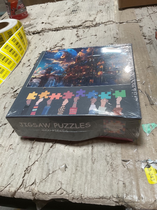 Photo 1 of 1000 Piece Puzzle for Adults Magic Castle Puzzle Home Wall Decoration Dream City Jigsaw Puzzles Family Challenge Game for Adults Teens Educational Toys Gifts Finished Size: 70x50cm
