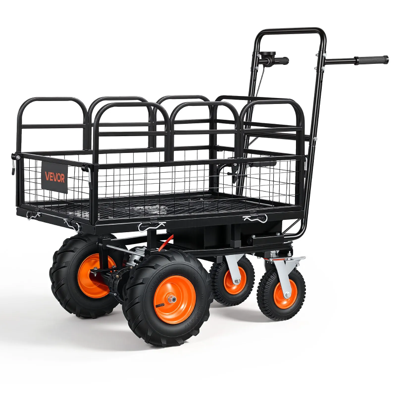 Photo 1 of **FOUR WHEELS ELECTRIC POWER STEEL GARDEN CART**