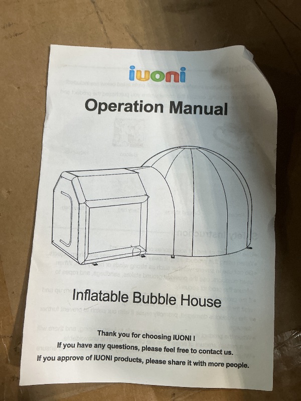 Photo 1 of **INFLATABLE BUBBLE HOUSE**