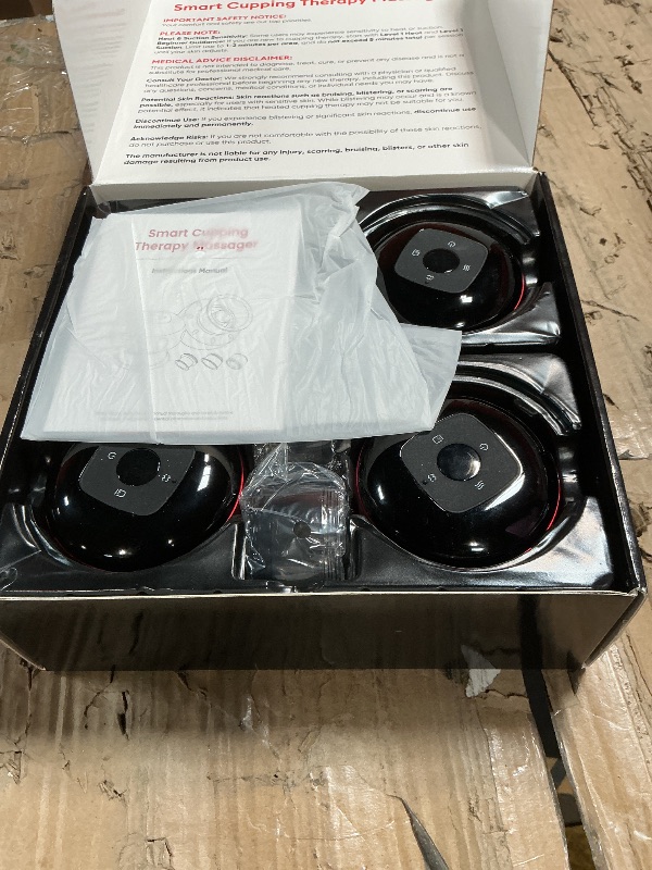 Photo 1 of 4 Pack Cupping Set, 7-in-1 Smart Cupping Therapy Massager. Red Light Cupping Therapy Set with 2 Modes for Targeted Pain Relief, Muscle Soreness,Tighter Skin,Cupping Kit with 20 Levels Suction and Heat