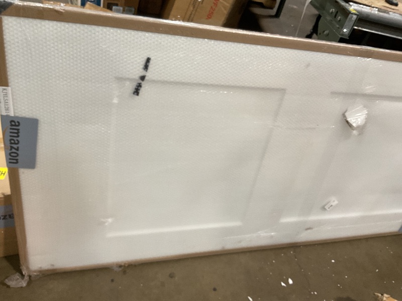 Photo 1 of ** multiple DENT damage**BARNSMITH 2-Panel White Primed Interior Door Slab, 30" x 80"