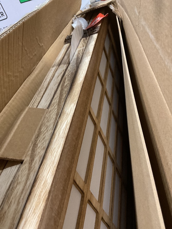 Photo 1 of VEVOR 4 Panel Japanese Room Divider - Natural