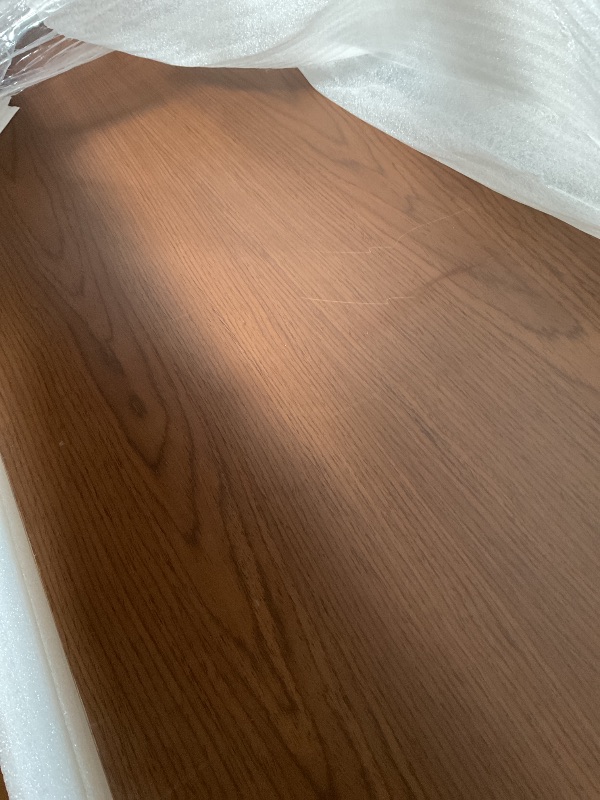 Photo 1 of ** minor scrape/scratch damage**POVISON Floating TV Stand, Wall-Mounted Media Console, 94" Walnut