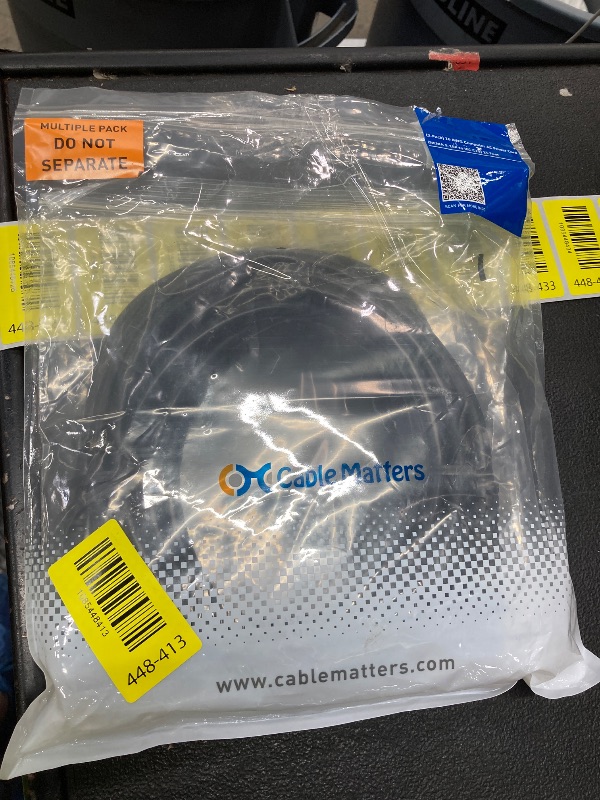 Photo 1 of [UL Listed] Cable Matters 2-Pack 16 AWG 3 Prong Computer Power Cord, 15ft