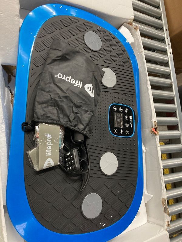 Photo 1 of ***PARTS ONLY***LifePro Rumblex Plus 4D Vibration Plate Exercise Machine - Triple Motor Oscillation, Linear, Pulsation + 3D/4D Motion Vibration Platform/Whole Body Vibration Machine for Weight Loss & Shaping. (Blue)