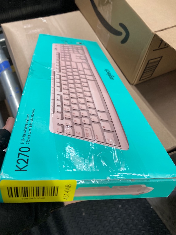 Photo 1 of ** Missing USB**
Logitech K270 Wireless Keyboard for Windows, 2.4 GHz Wireless, Full-Size, Number Pad, 8 Multimedia Keys, 2-Year Battery Life, Compatible with PC, Laptop - Rose