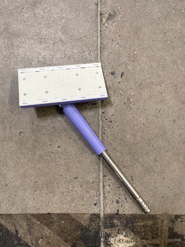 Photo 1 of ***MISSING PIECES -SELLING AS REPLACEMENT PARTS ONLY*** Snap Grip Mini Mop, Zero Touch Cloth Changing Mop 360 Rotating Lazy Mops Wet Dry for Whole House Cleaning, Retractable Gap Dust Cleaner Flat Mops (Purple-)