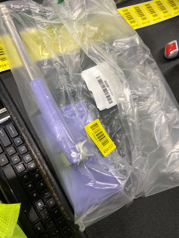 Photo 1 of ***MISSING PIECES -SELLING AS REPLACEMENT PARTS ONLY*** Snap Grip Mini Mop, Zero Touch Cloth Changing Mop 360 Rotating Lazy Mops Wet Dry for Whole House Cleaning, Retractable Gap Dust Cleaner Flat Mops (Purple-)