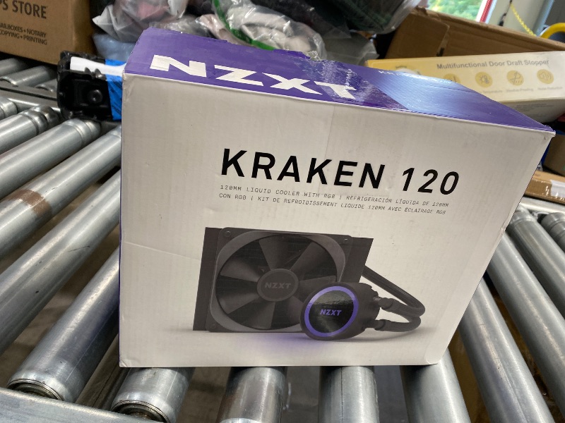 Photo 1 of **MISSING HARDWARE**NZXT Kraken 120 - All-in-One RGB CPU Liquid Cooler - Infinity Mirror Design - Powered by CAM
