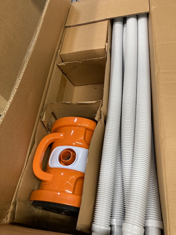 Photo 1 of (2025 Upgrade) VINGLI Automatic Suction-Side Pool Vacuum Cleaner, Powerful Wall-Climbing Sweeper for Inground Pools, Includes 39.6ft Tangle-Free Hose (Orange&Gray)