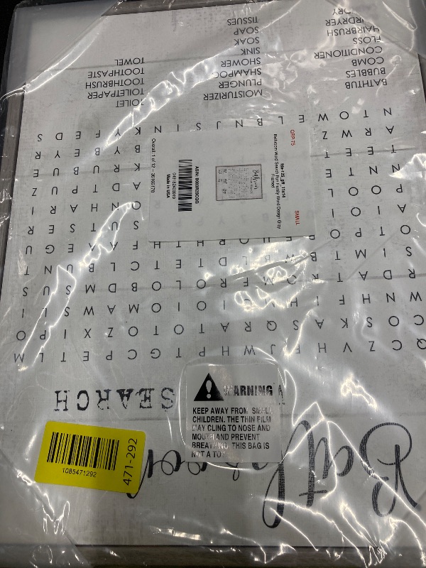 Photo 1 of 'Bathroom Word Search Family Fun'| Framed Giclee Art