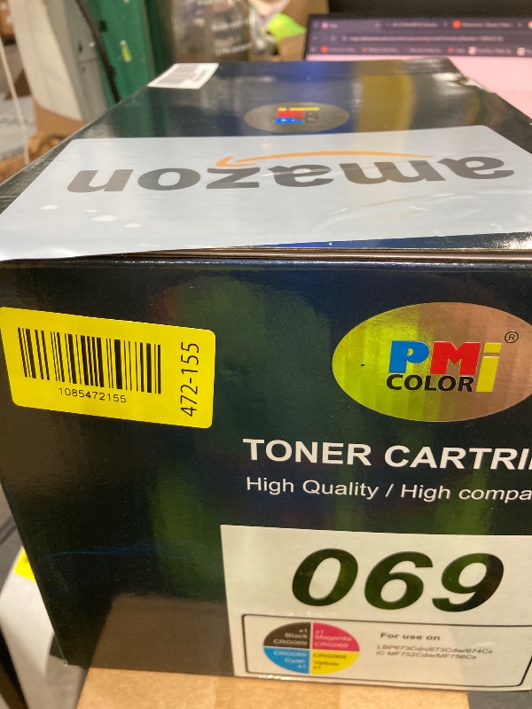 Photo 1 of 069 MF753Cdw 4 Pack Toner Cartridge Set Replacement for Canon 069 Toner Cartridge for Canon Color MF753Cdw, MF751Cdw LBP674Cdw Printers | (Black,Cyan,Magenta,Yellow)