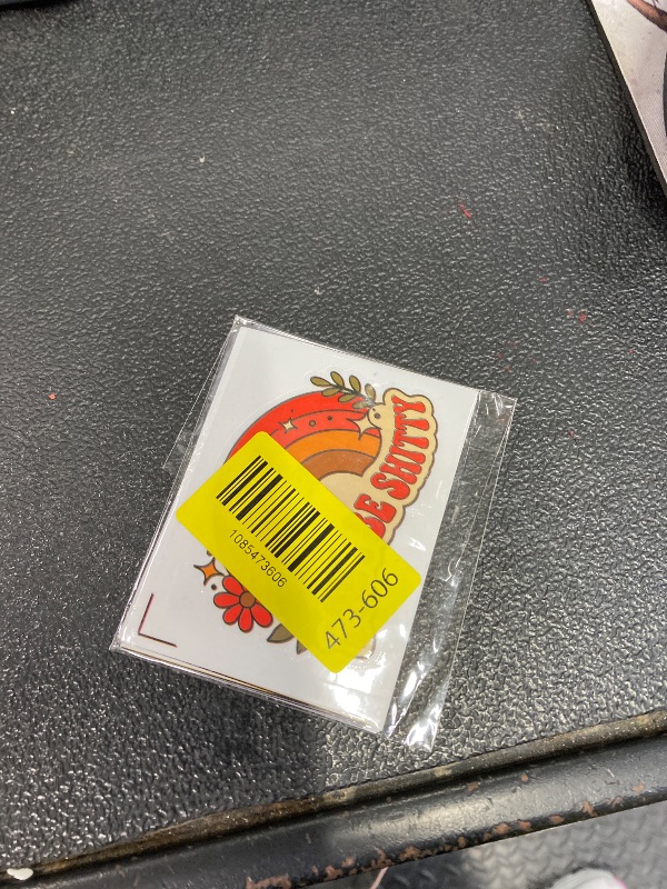 Photo 1 of (5Pcs) Don't Be Shitty Rainbow Sticker 3 Inch, Big Moods Stickers, Don't Be an Assquach Sticker, Waterproof Vinyl Decal for Water Bottle Laptop, Car, Phone, Book
