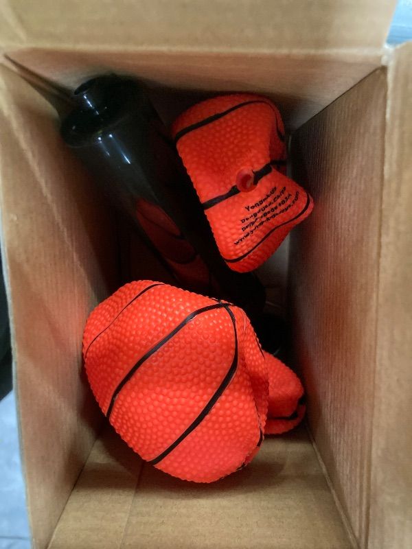 Photo 1 of ***ONLY 3**Hymaz 12 Pack 4 Inch Mini Basketball Ball, Small Basketballs Set with Pump for Toddlers Kids Basketball Gifts, Inflatable Ball for Basketballs Hoop Beach Pool Sports Arcade Games Party Favor
