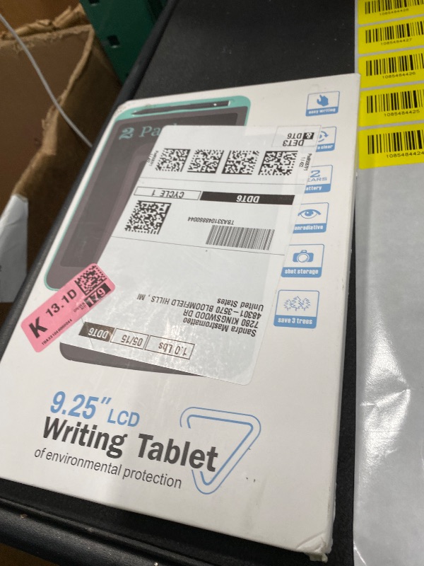 Photo 1 of [2 Pack] TIQUS 9.25 Inch LCD Writing Tablet Pad Ewriter Electronic Board and MeMO Notes for and Adults at Home School and Office Middle Stylus [Black]