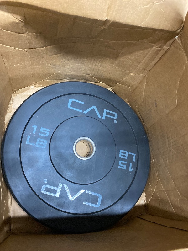 Photo 1 of ***ONLY 2 15LBS PLATES*** CAP 100lb Economy Olympic Bumper Plate Weight Set