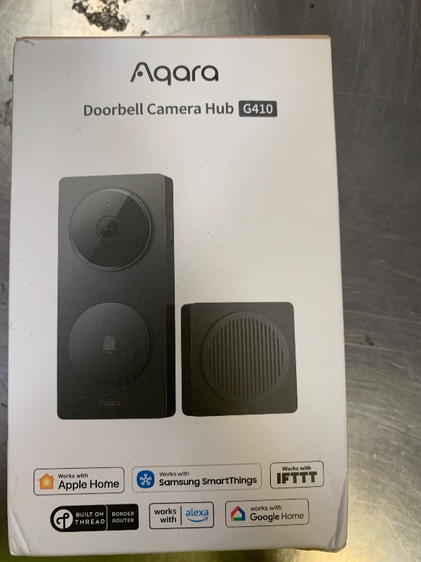 Photo 1 of Aqara Smart Doorbell Camera G410 with Chime, HomeKit Secure Video, Gray