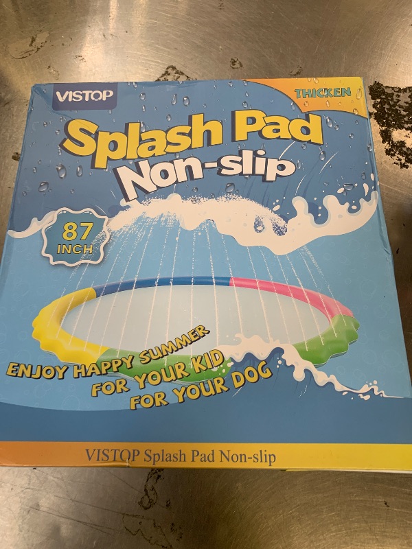 Photo 1 of VISTOP 87" Splash Pad Sprinkler Pool for Kids & Dogs