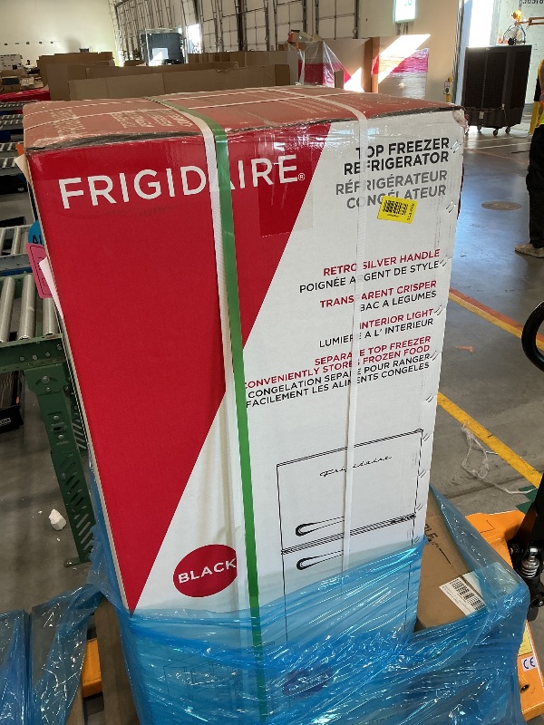 View 2 of Frigidaire 7.5 cu ft Retro Refrigerator with Top Freezer, Black