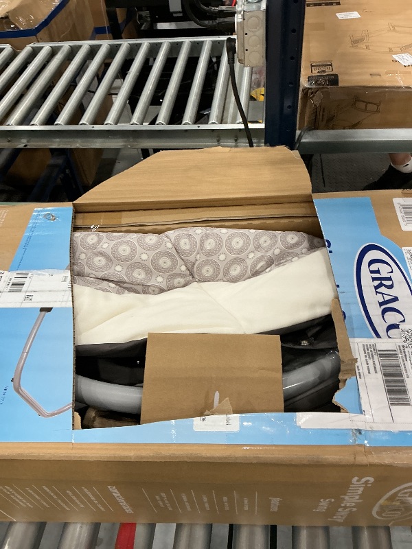 View 2 of Graco Simple Sway Portable Baby Swing, Abbington