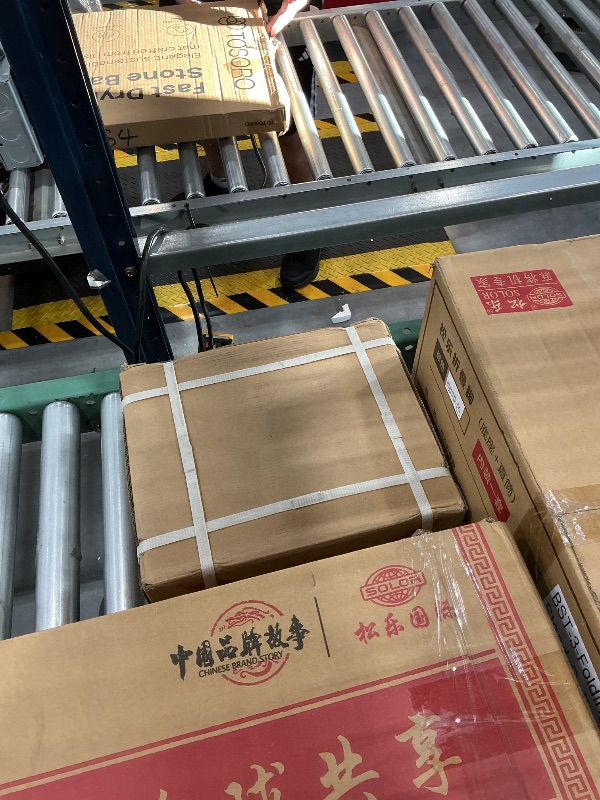 View 5 of usamjtable Coffee Tornado Thin Folding Automatic Mahjong Table 144 Mahjong Foldable Style with 2 Sets 40mm Chinese Tiles + Hard Tabletop Cover