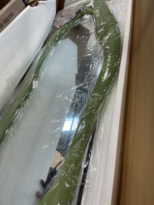 View 2 of FlyEcho Full Length Mirror, 63"x24", Green Flannel Frame