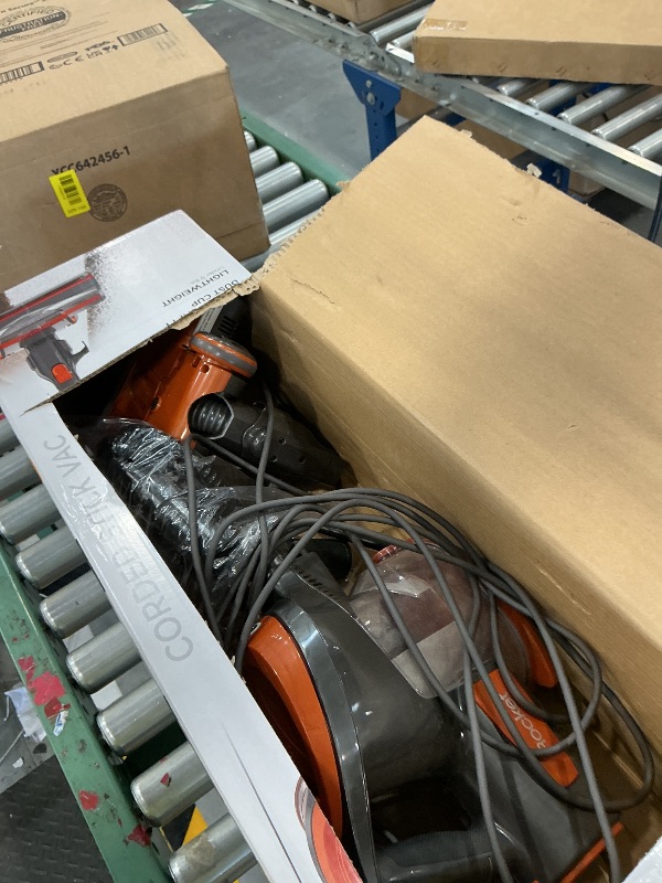 View 2 of Shark HV302 Rocket Pet Corded Stick Vacuum, Lightweight with Swivel Steering for Carpets & Hard Floors, Converts to Hand Vacuum, Includes Crevice Tool, Pet Multi-Tool & Precision Duster, Orange