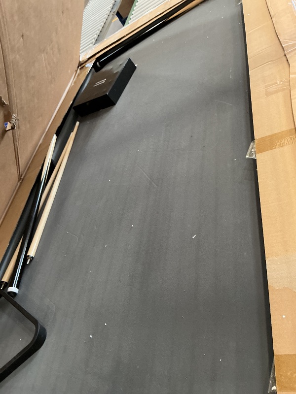 View 2 of GoSports 6 ft Foldable Pool Table - Portable Billiards Table with Accessories - Black with Gray Felt