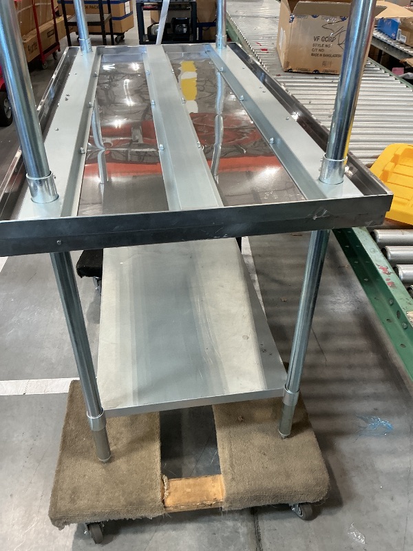 View 2 of large metal table
