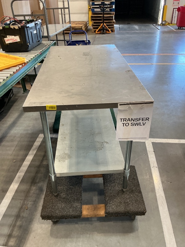 Photo 1 of large metal table