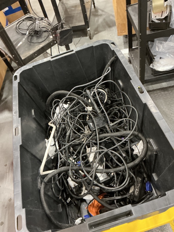 Photo 1 of various cords bin