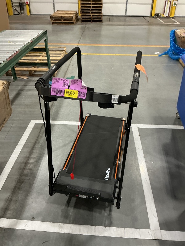 View 2 of REDLIRO Treadmill with Long Handrail