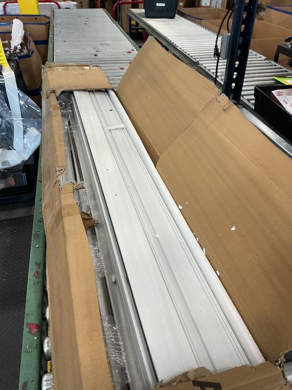 View 3 of CCBOYSHARDWARE 72" x 80" White PVC Accordion Door with Lock