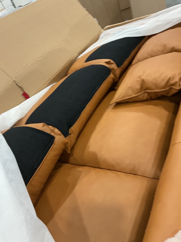 View 5 of VALENCIA THEATER SEATING Jasper 85" 3-Seater Leather Sofa