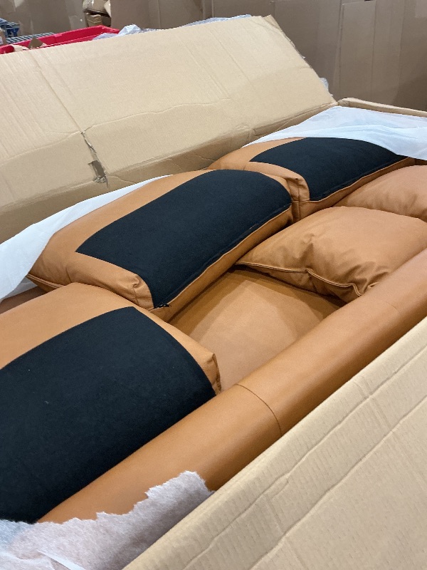 View 4 of VALENCIA THEATER SEATING Jasper 85" 3-Seater Leather Sofa