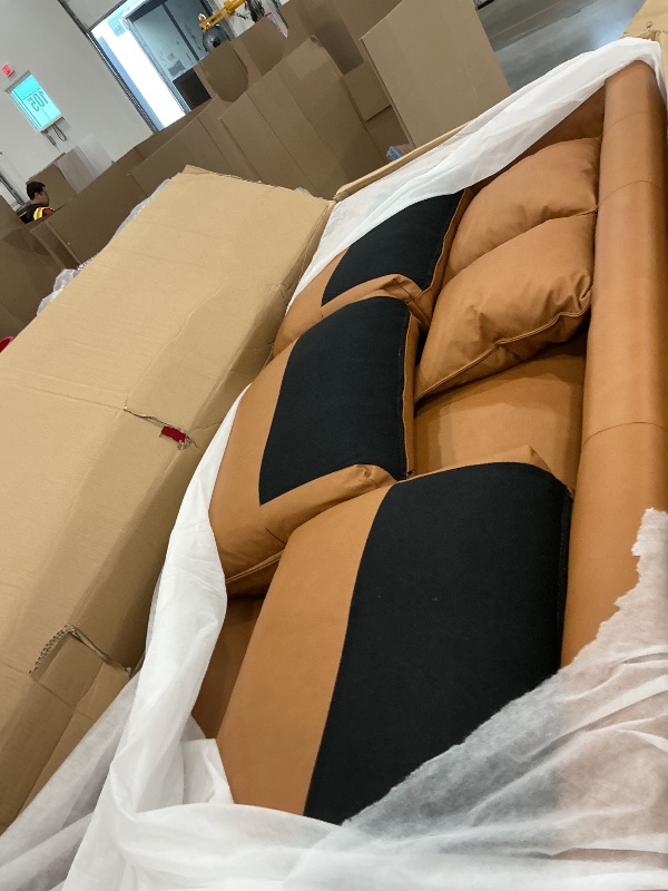 View 2 of VALENCIA THEATER SEATING Jasper 85" 3-Seater Leather Sofa