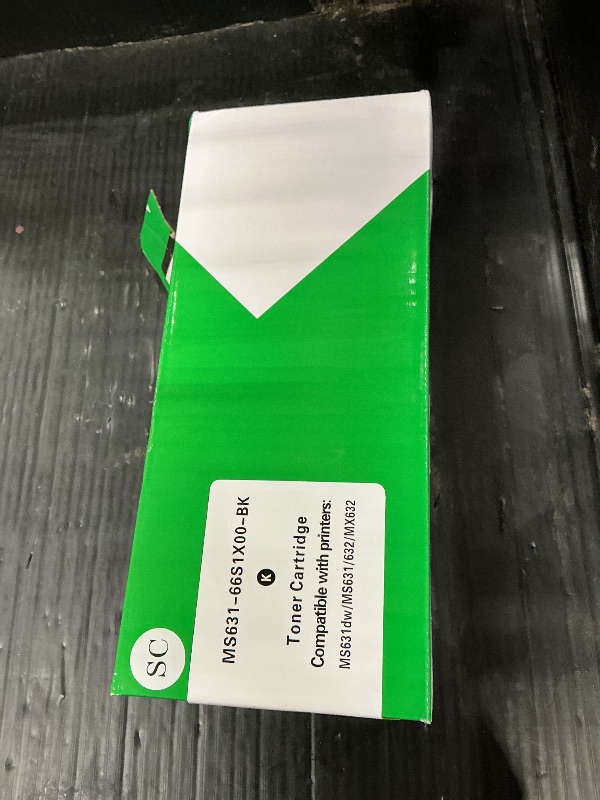 View 2 of SCCOLOR 66S1X00 Black Toner Cartridge for Lexmark MS/MX631/632