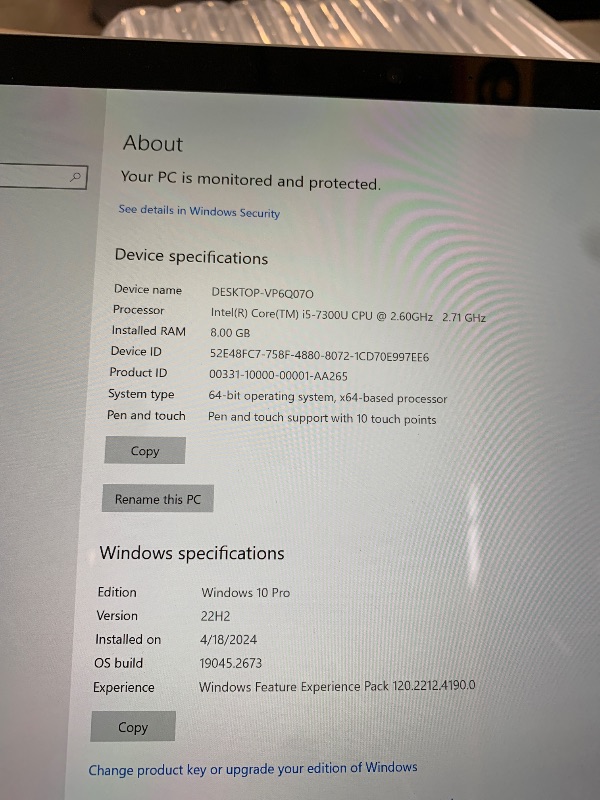 Photo 1 of Microsoft Surface Pro 7 Plus Tablet 2-in-1 Intel Core i3 8GB RAM 128GB SSD 12.3 Inch Touchscreen Platinum Silver Windows 11 PRO (Renewed)