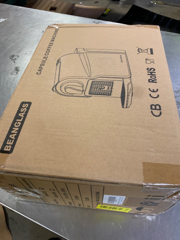 Photo 1 of beanglass Espresso Pod Machine - 20 Bar, 22oz Tank, White