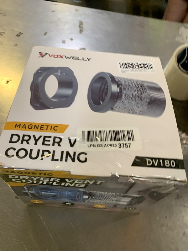 Photo 1 of VOXWELLY Magnetic Dryer Vent Coupling, 4-InchX004TGS2LV
