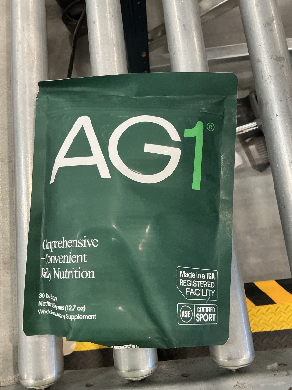 Photo 1 of AG1 Greens Powder Refill Pouch – 75 Vitamins, Multivitamin & Probiotic | Gut Health Support | Vegan, Keto, Gluten Free | Athletic Greens Supplement - Pouch Only, Classic Formula