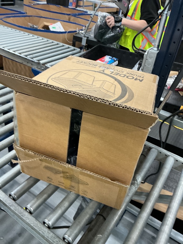 View 3 of PUOENI Model Y Rear Trunk Storage Bins with Lids