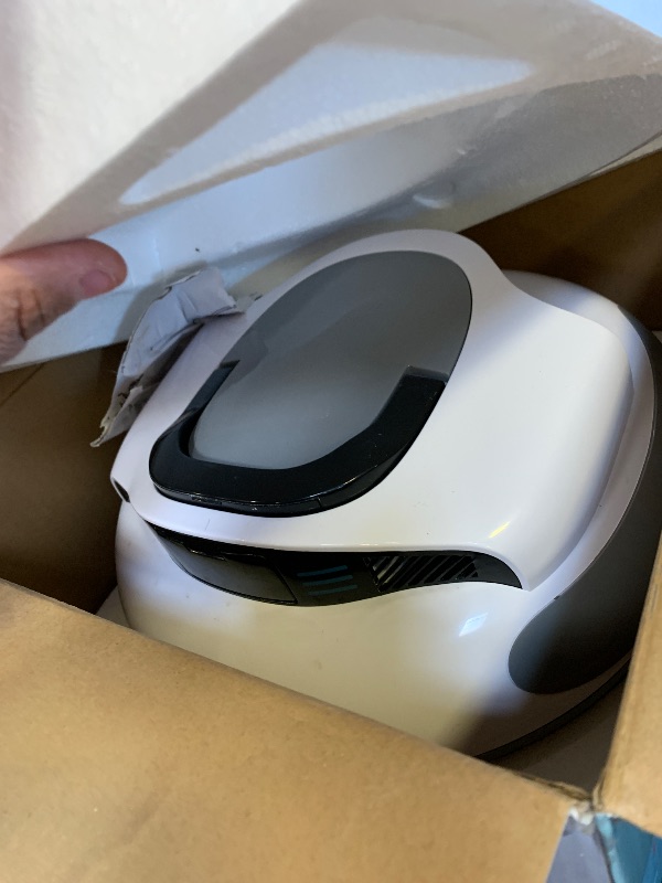 Photo 1 of POOLPURE Cordless Robotic Pool Cleaner, 110 Min Runtime, Grey-White