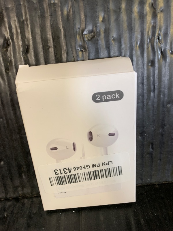 View 2 of [Apple MFi Certified] Lightning Earbuds for iPhone, 2-Pack Wired Headphones